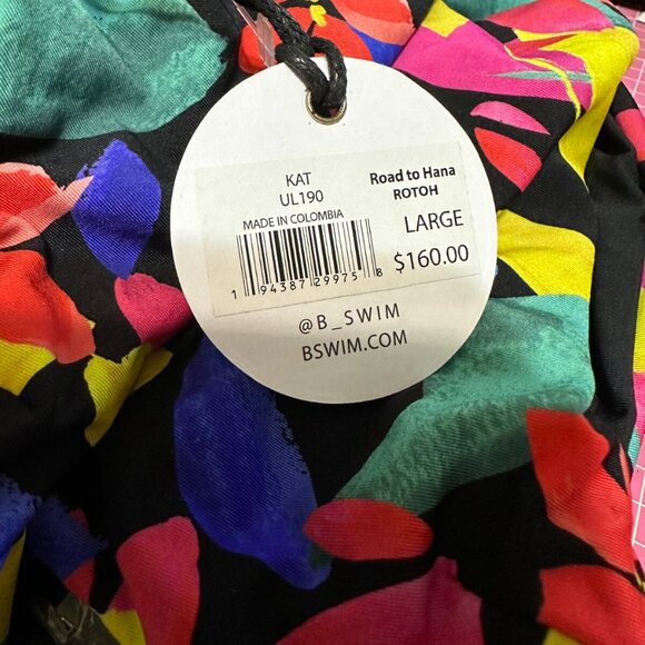 NWT $160 B.SWIM × Elizabeth Turner WOMEN'S L,XL SWIMSUIT ONE PC ROAD TO HANA K - Picture 10 of 10